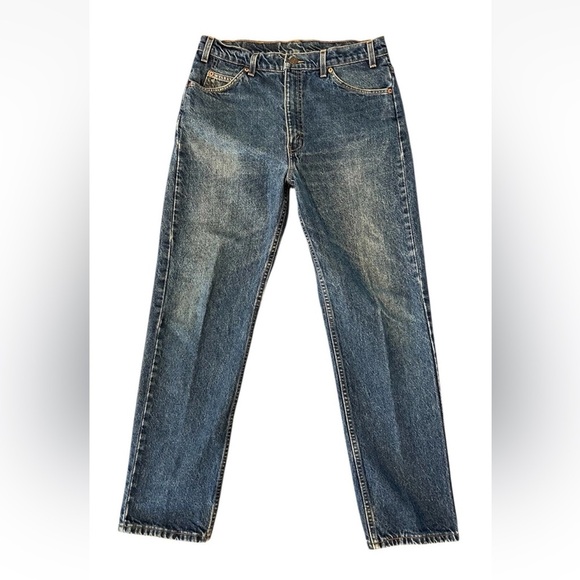 Levi's 505 Regular Fit Straight Leg Vtg Orange Tab W36 L31 - Picture 2 of 5